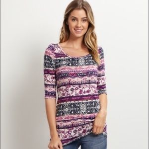 Pink Blush Patterned Shirt